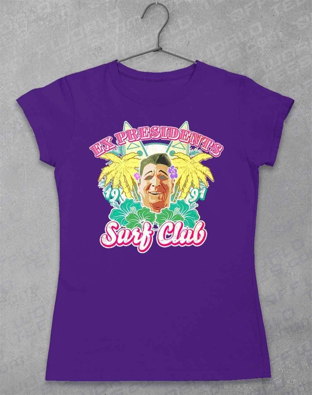 Ex Presidents Surf Club Womens T-Shirt 8-10 / Lilac  - Off World Tees