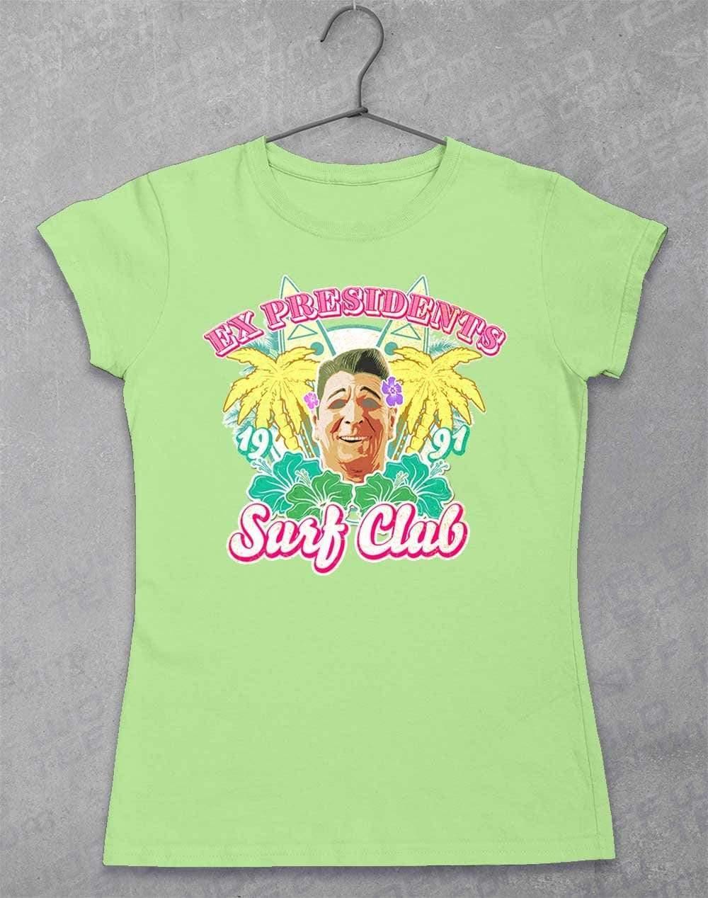 Ex Presidents Surf Club Womens T-Shirt 8-10 / Mint Green  - Off World Tees