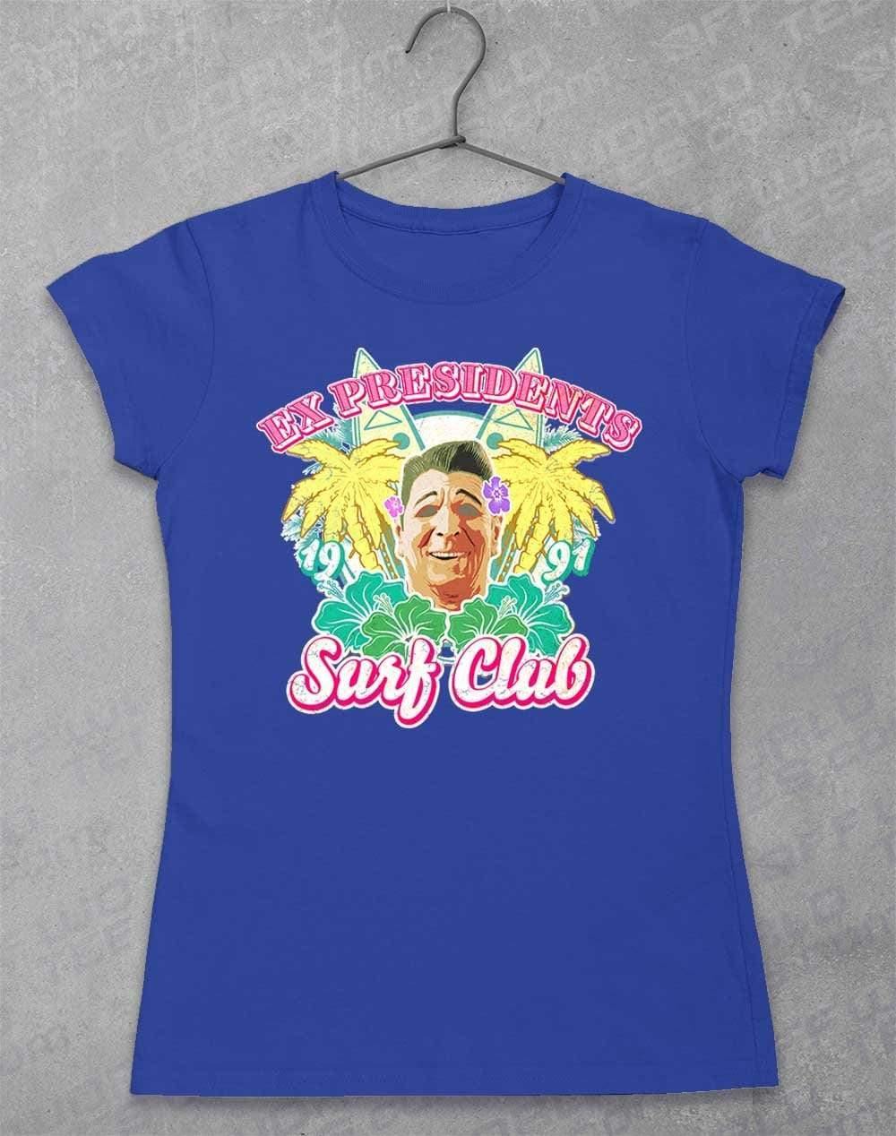 Ex Presidents Surf Club Womens T-Shirt 8-10 / Royal  - Off World Tees