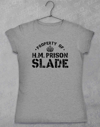 HM Prison Slade Womens T-Shirt 8-10 / Sport Grey  - Off World Tees
