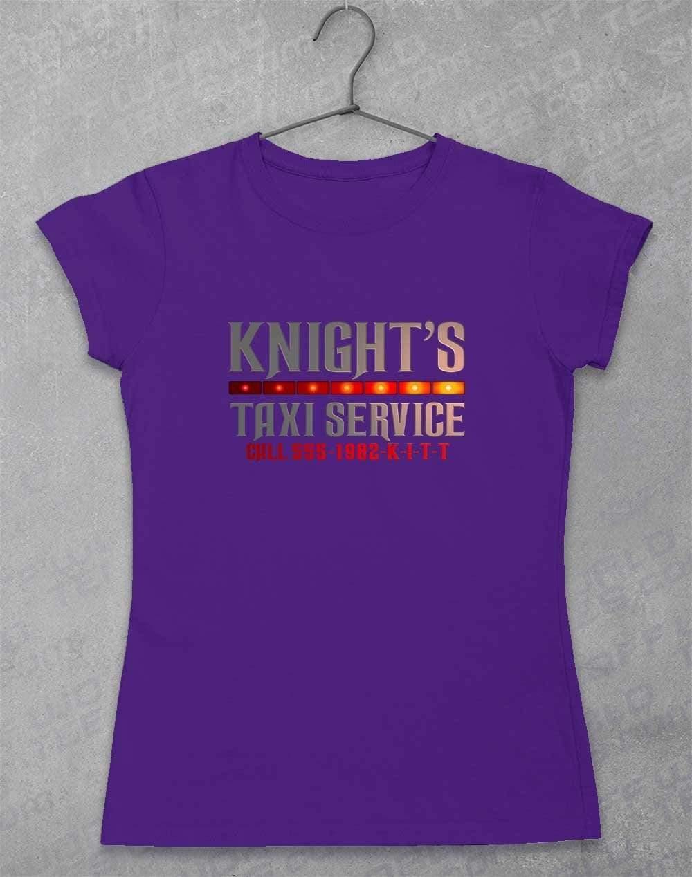 Knight's Taxi Sevice Womens T-Shirt 8-10 / Lilac  - Off World Tees