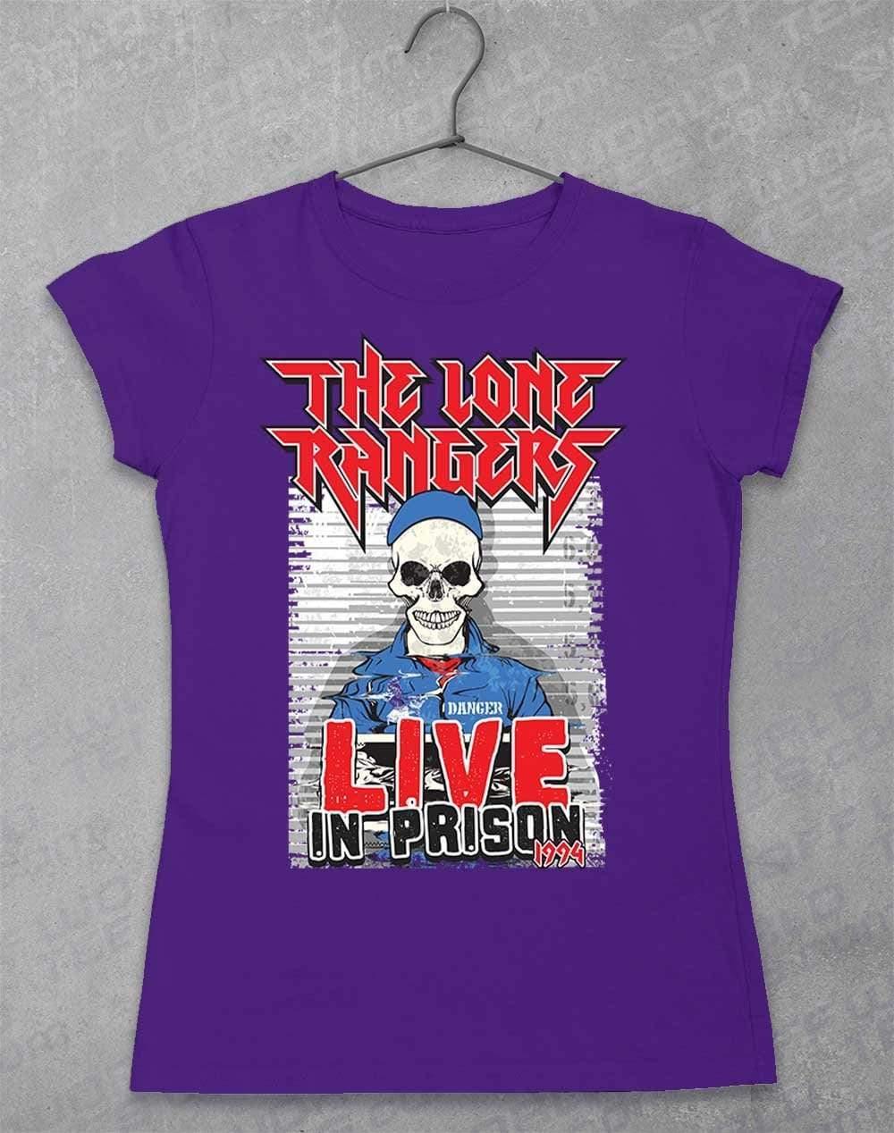 Lone Rangers Live in Prison 1994 Womens T-Shirt 8-10 / Lilac  - Off World Tees