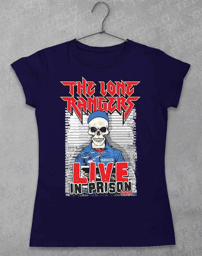 Lone Rangers Live in Prison 1994 Womens T-Shirt 8-10 / Navy  - Off World Tees