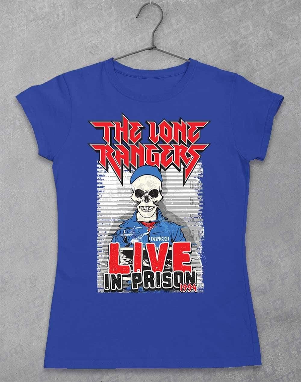 Lone Rangers Live in Prison 1994 Womens T-Shirt 8-10 / Royal  - Off World Tees