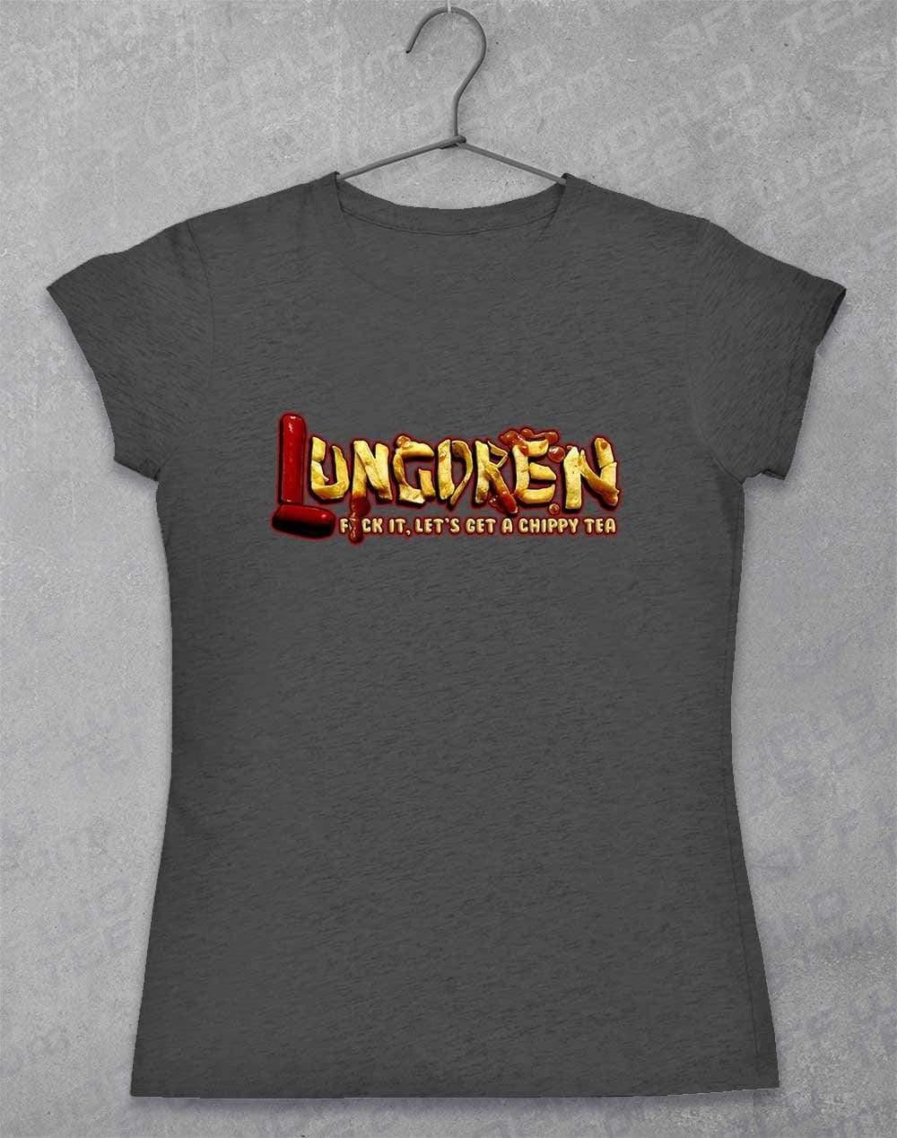 LUNGDREN Chippy Tea - Womens T-Shirt 8-10 / Dark Heather  - Off World Tees