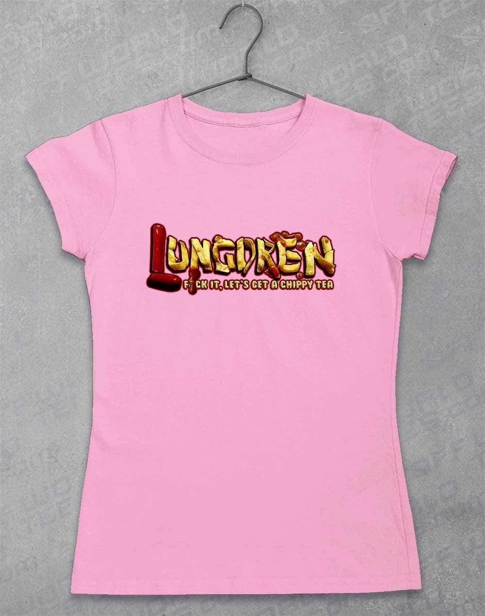 LUNGDREN Chippy Tea - Womens T-Shirt 8-10 / Light Pink  - Off World Tees