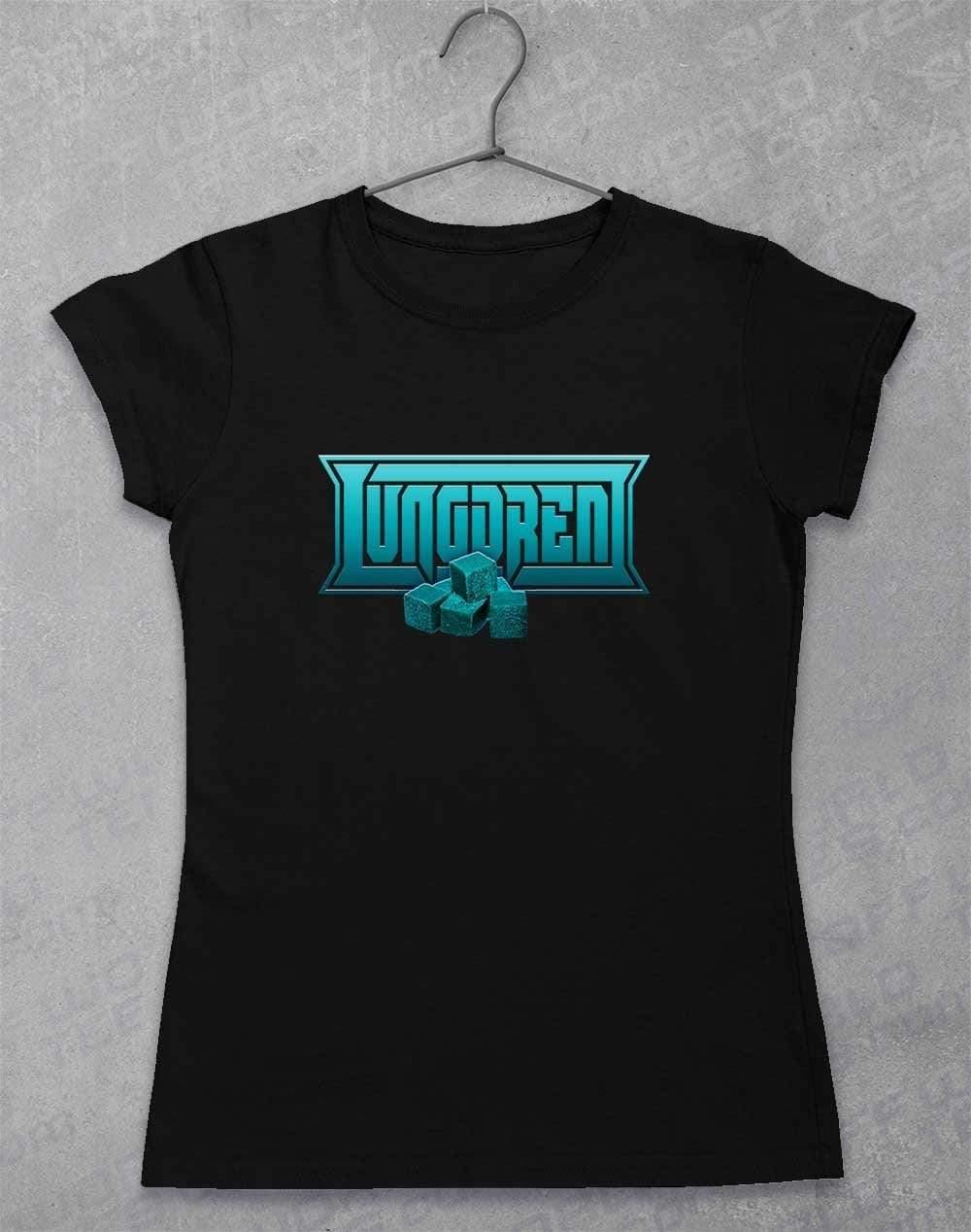 LUNGDREN Chunks Logo - Womens T-Shirt 8-10 / Black  - Off World Tees