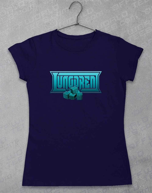 LUNGDREN Chunks Logo - Womens T-Shirt 8-10 / Navy  - Off World Tees