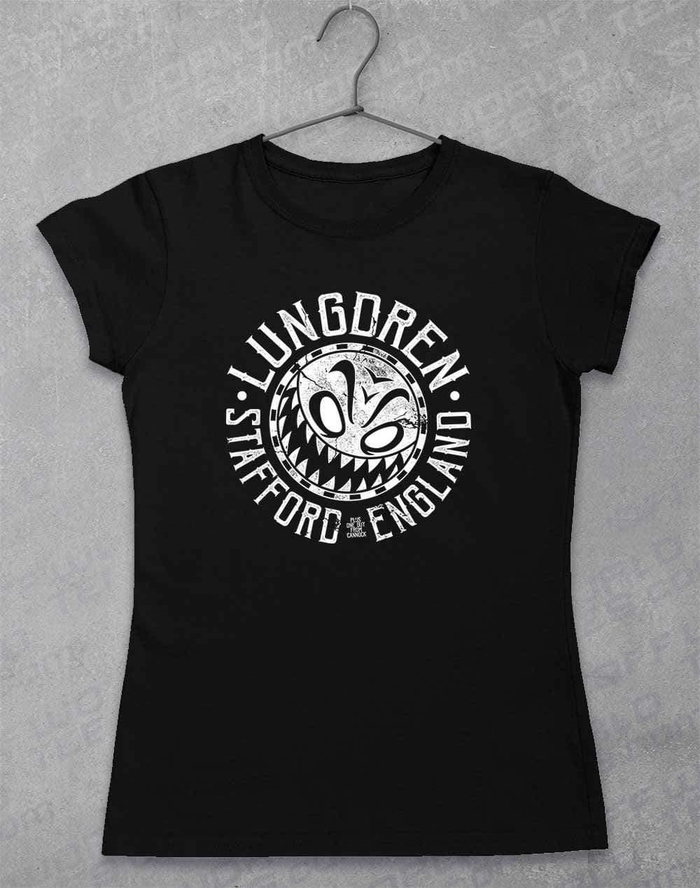 LUNGDREN Stafford Smiley - Womens T-Shirt 8-10 / Black  - Off World Tees