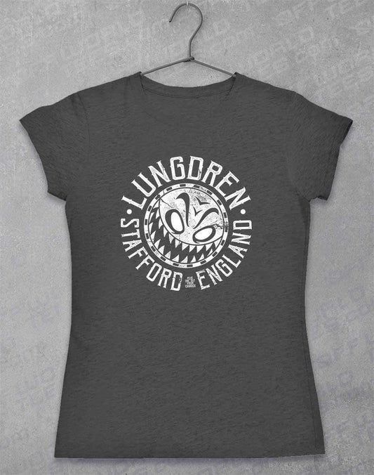 LUNGDREN Stafford Smiley - Womens T-Shirt 8-10 / Dark Heather  - Off World Tees