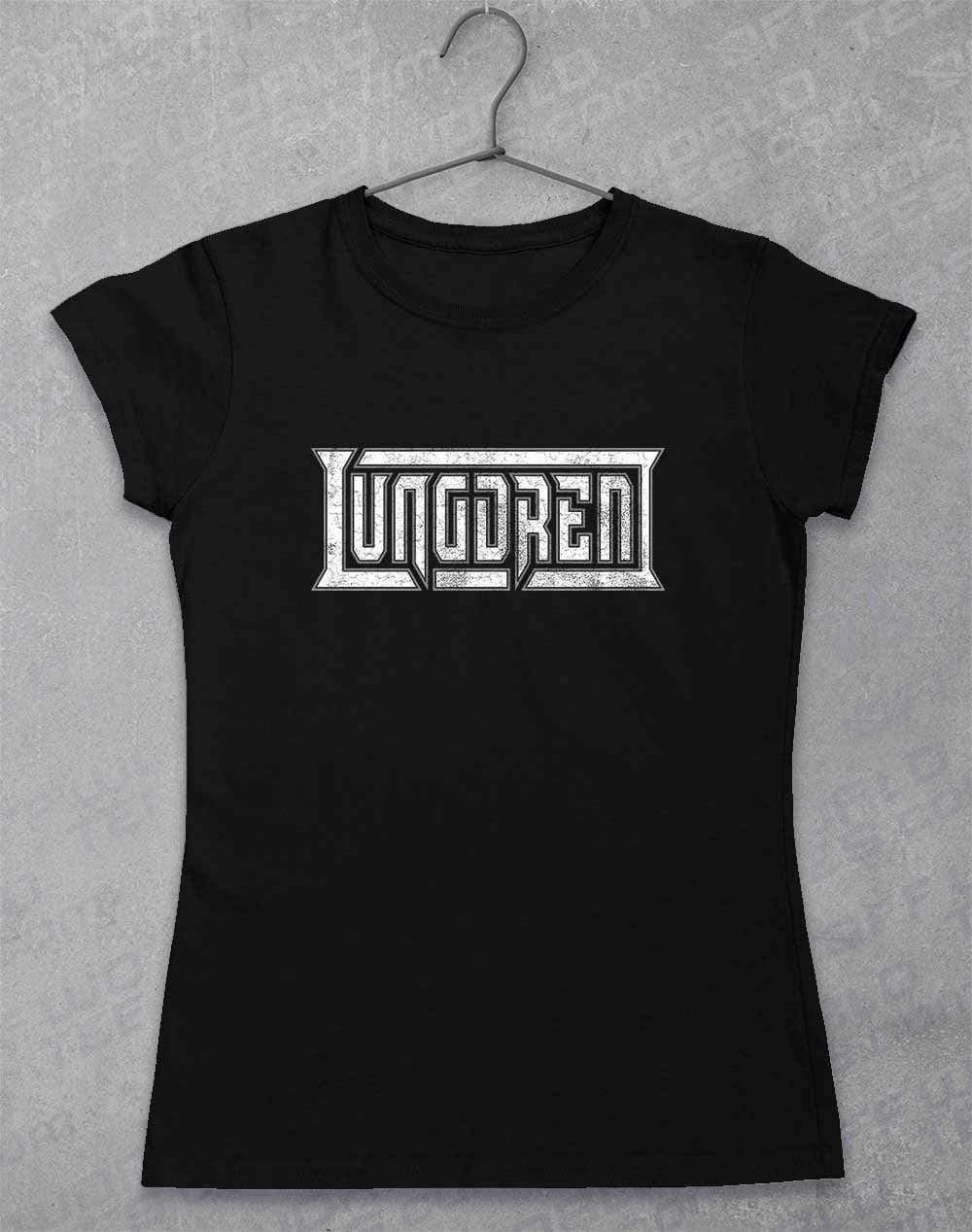 LUNGDREN Vintage Logo - Womens T-Shirt 8-10 / Black  - Off World Tees