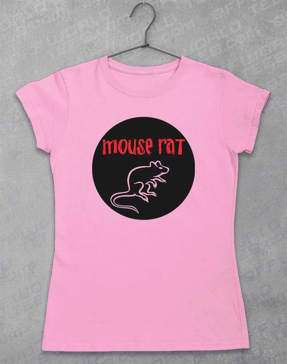 Mouse Rat Round Logo Womens T-Shirt 8-10 / Light Pink  - Off World Tees
