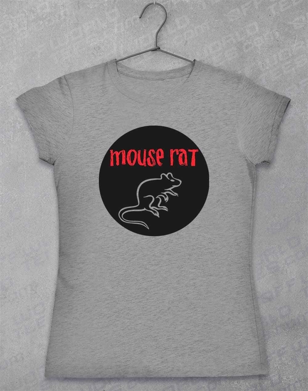 Mouse Rat Round Logo Womens T-Shirt 8-10 / Sport Grey  - Off World Tees