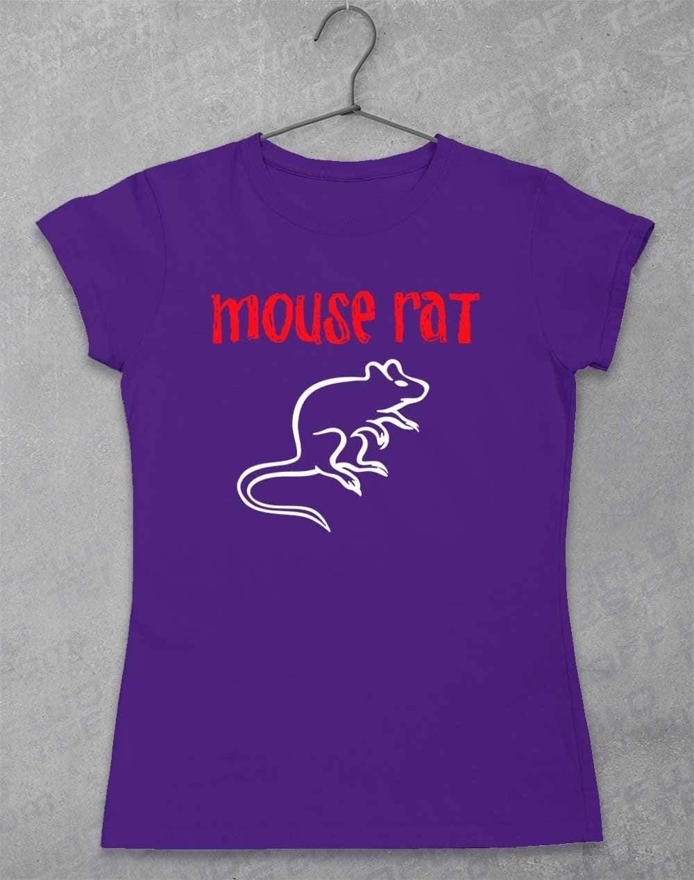 Mouse Rat Text Logo Womens T-Shirt 8-10 / Lilac  - Off World Tees