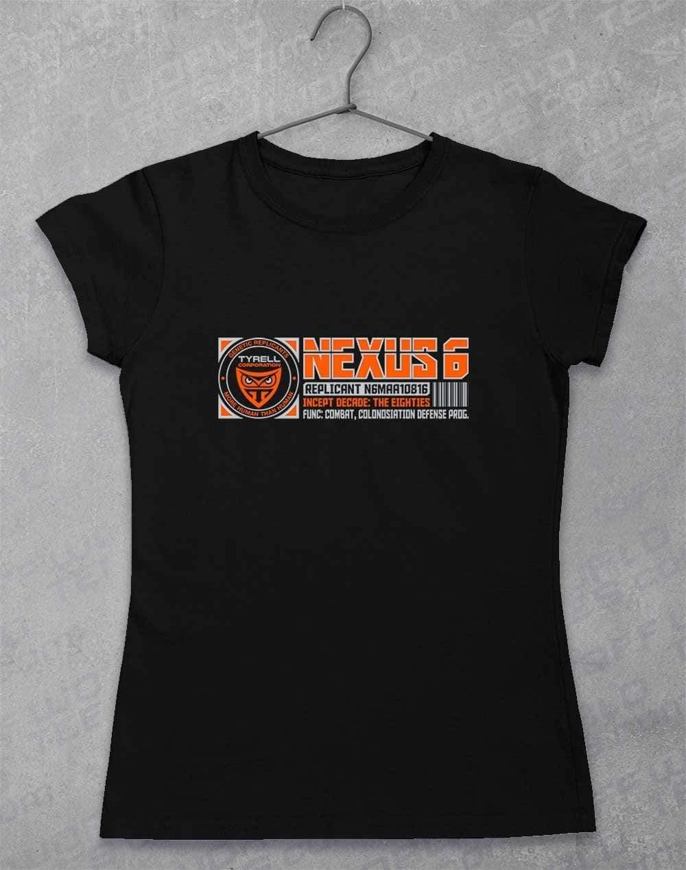Nexus 6 Replicant Incept Date (CHOOSE YOUR DECADE!) Women's T-Shirt The Eighties - Black / 8-10  - Off World Tees