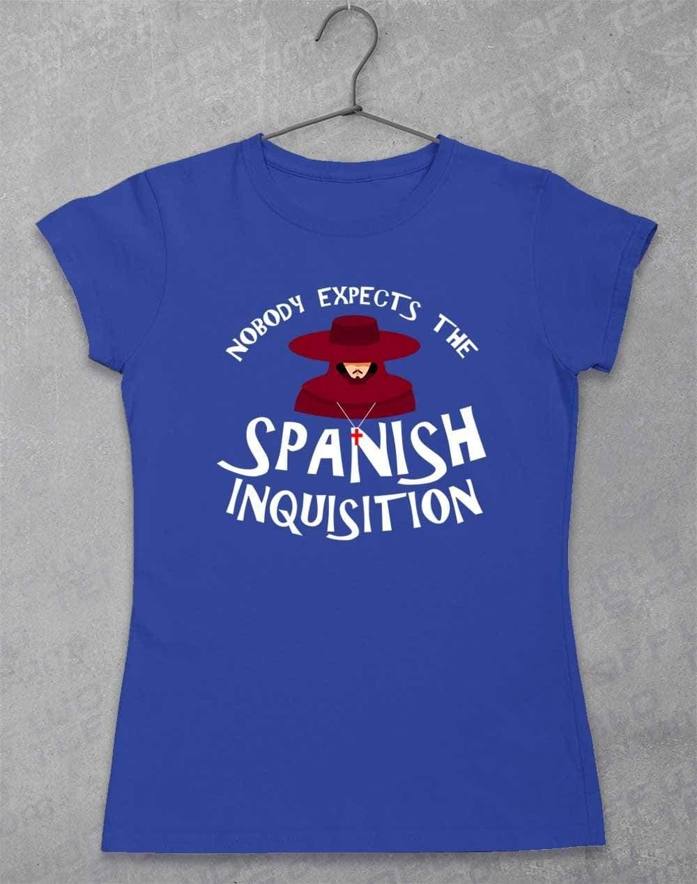 Nobody Expects the Spanish Inquisition Womens T-Shirt 8-10 / Royal  - Off World Tees
