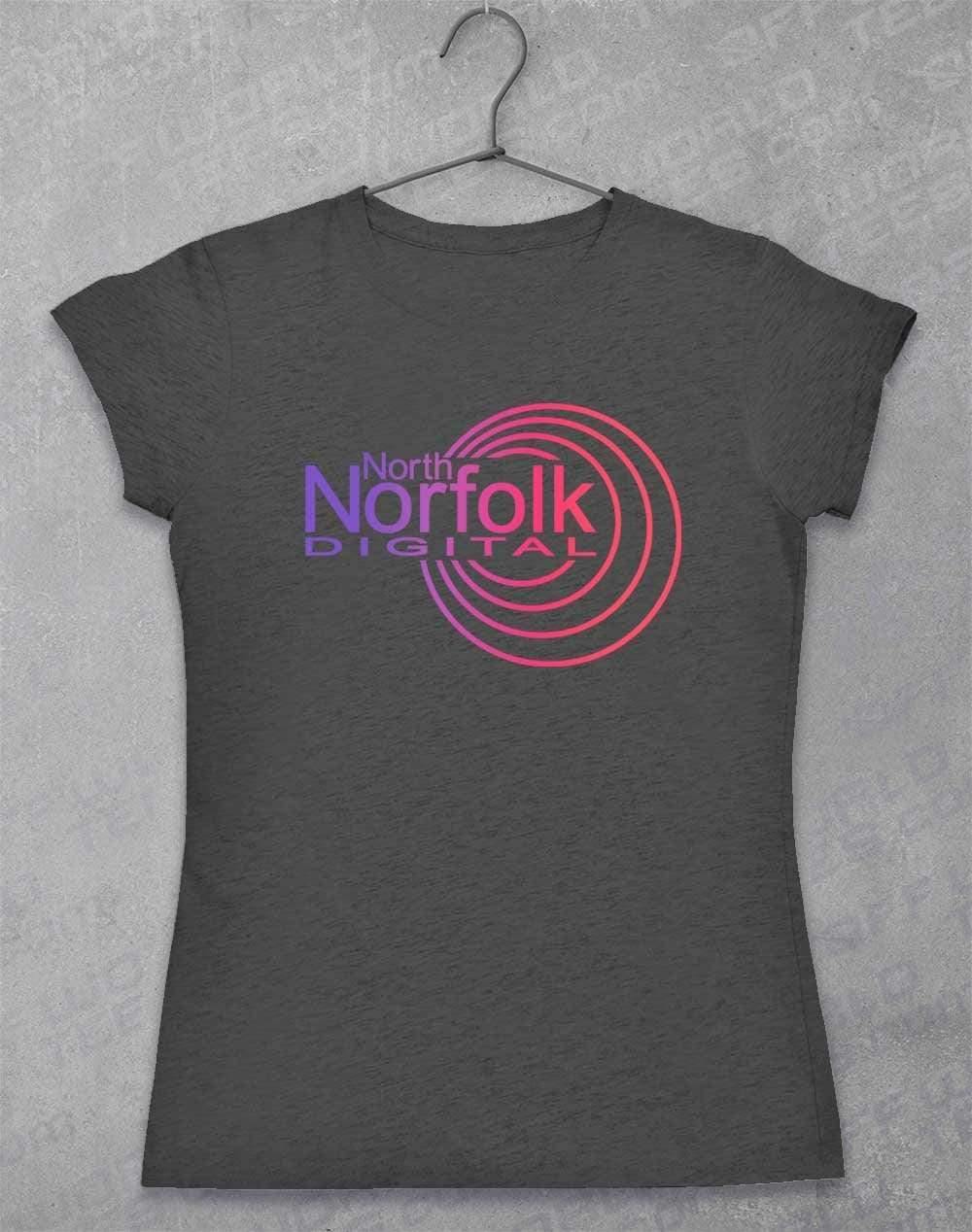 North Norfolk Digital Womens T-Shirt 8-10 / Dark Heather  - Off World Tees