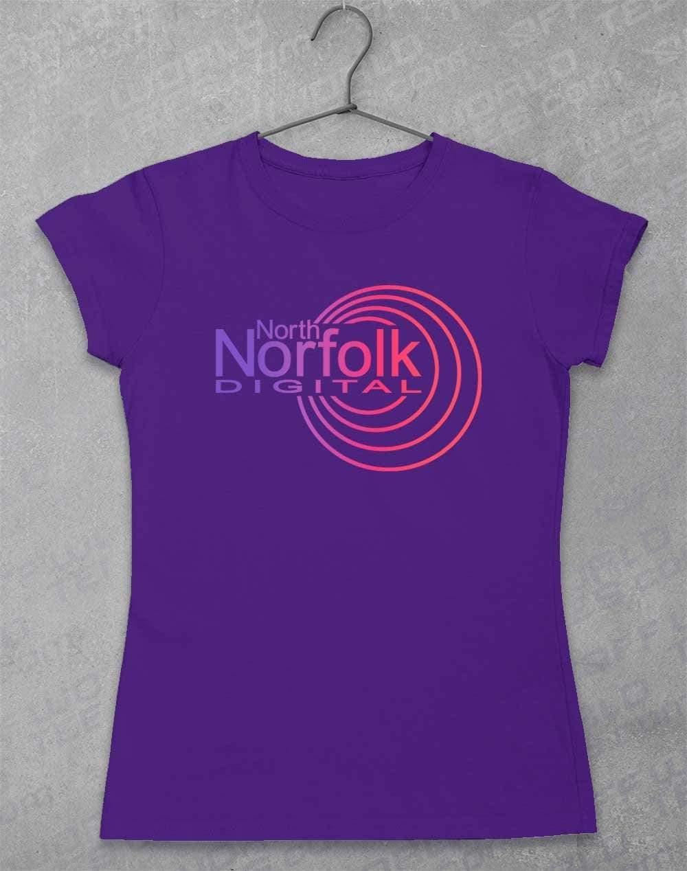North Norfolk Digital Womens T-Shirt 8-10 / Lilac  - Off World Tees