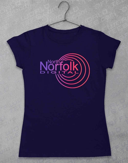 North Norfolk Digital Womens T-Shirt 8-10 / Navy  - Off World Tees