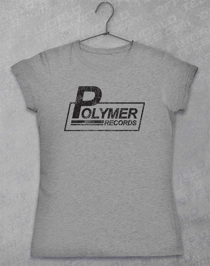 Polymer Records Distressed Logo Womens T-Shirt  - Off World Tees
