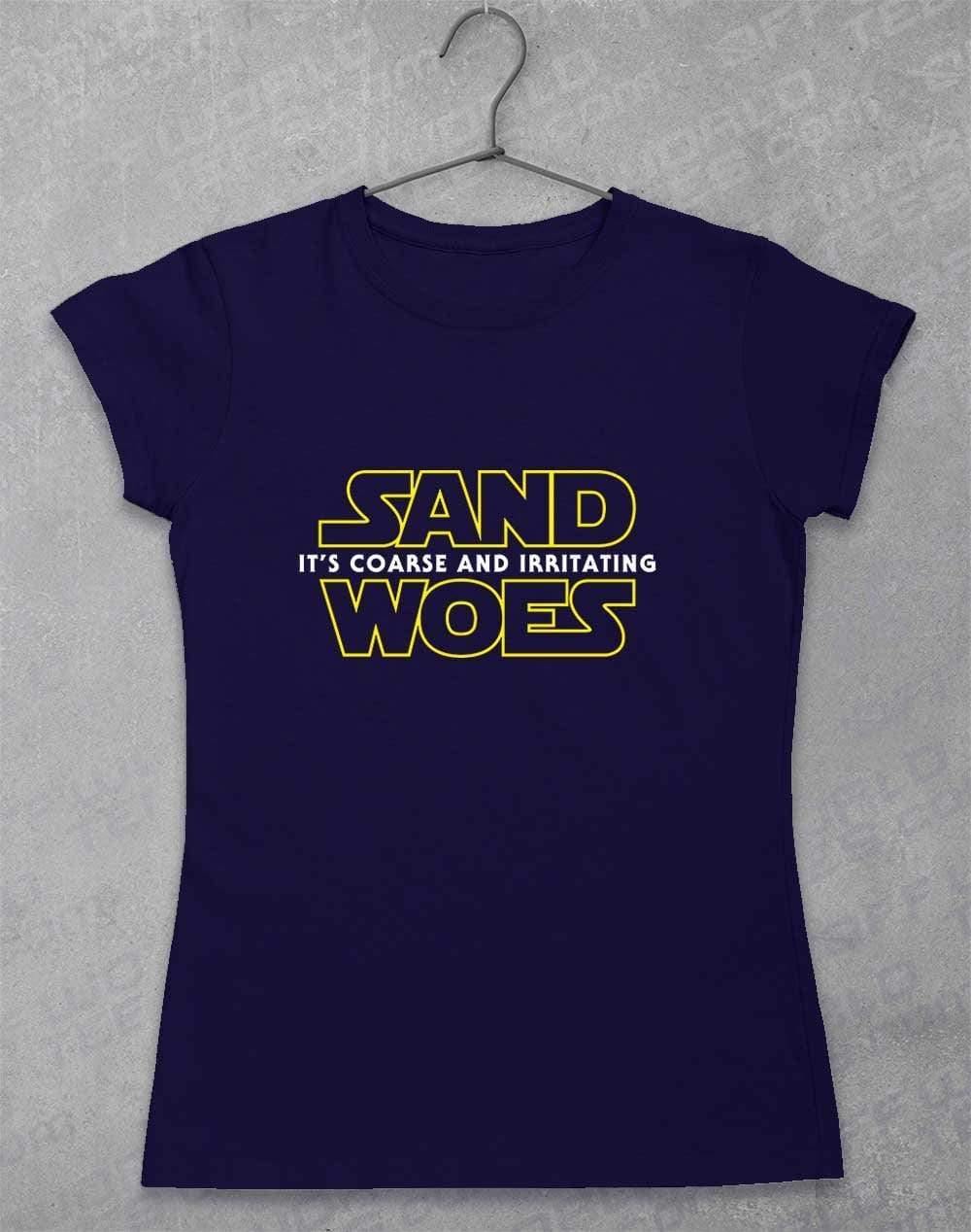Sand Woes - Womens T-Shirt 8-10 / Navy  - Off World Tees