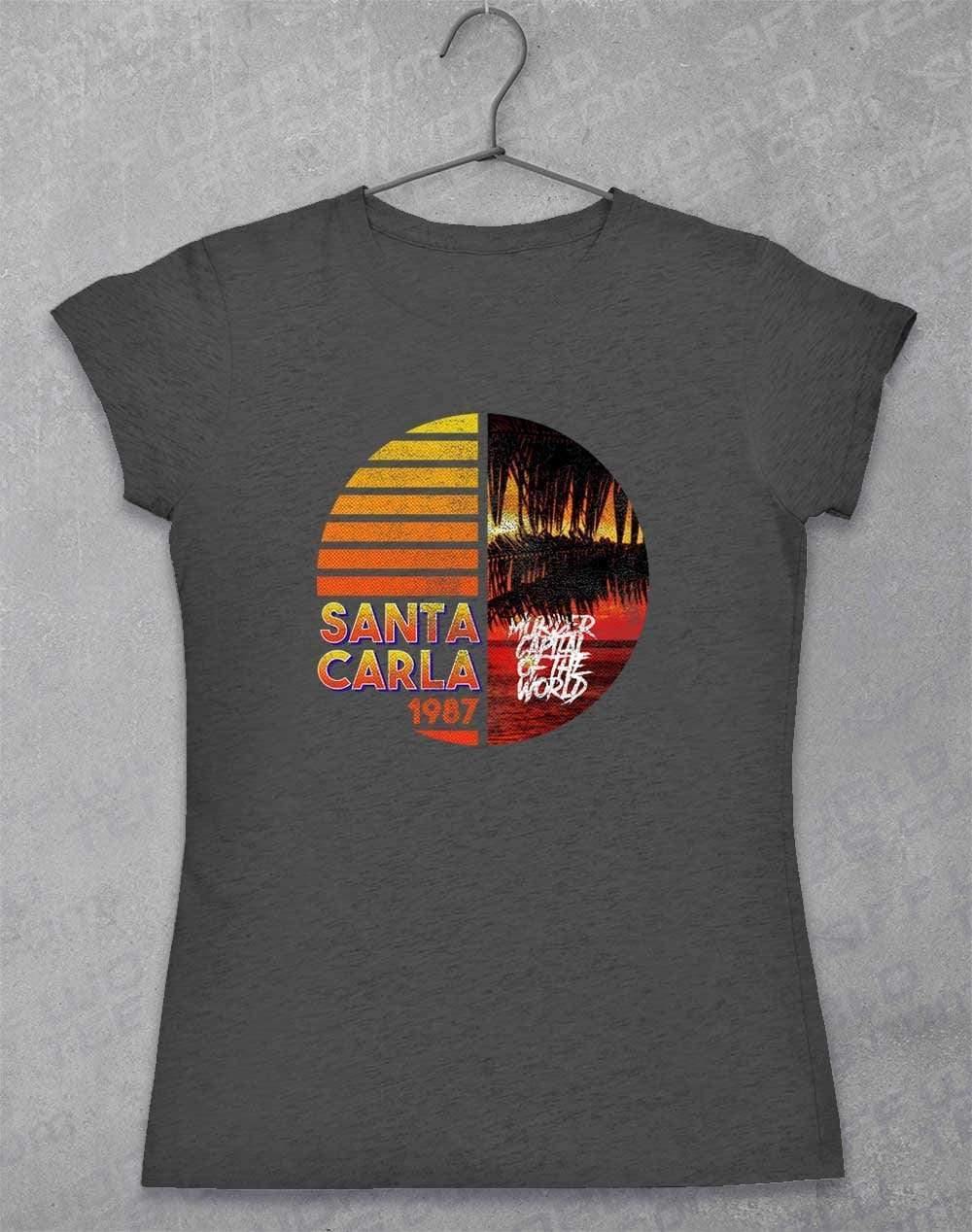 Santa Carla 1987 - Womens T-Shirt 8-10 / Dark Heather  - Off World Tees