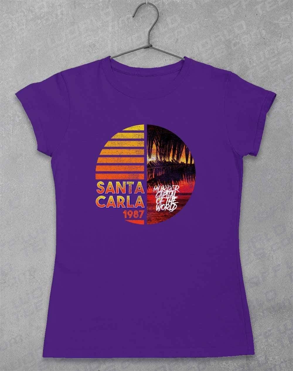 Santa Carla 1987 - Womens T-Shirt 8-10 / Lilac  - Off World Tees