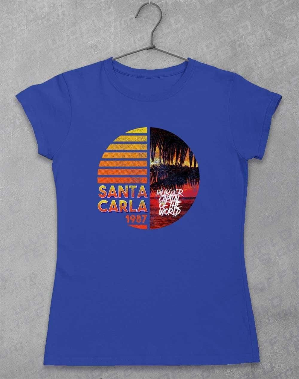 Santa Carla 1987 - Womens T-Shirt 8-10 / Royal  - Off World Tees