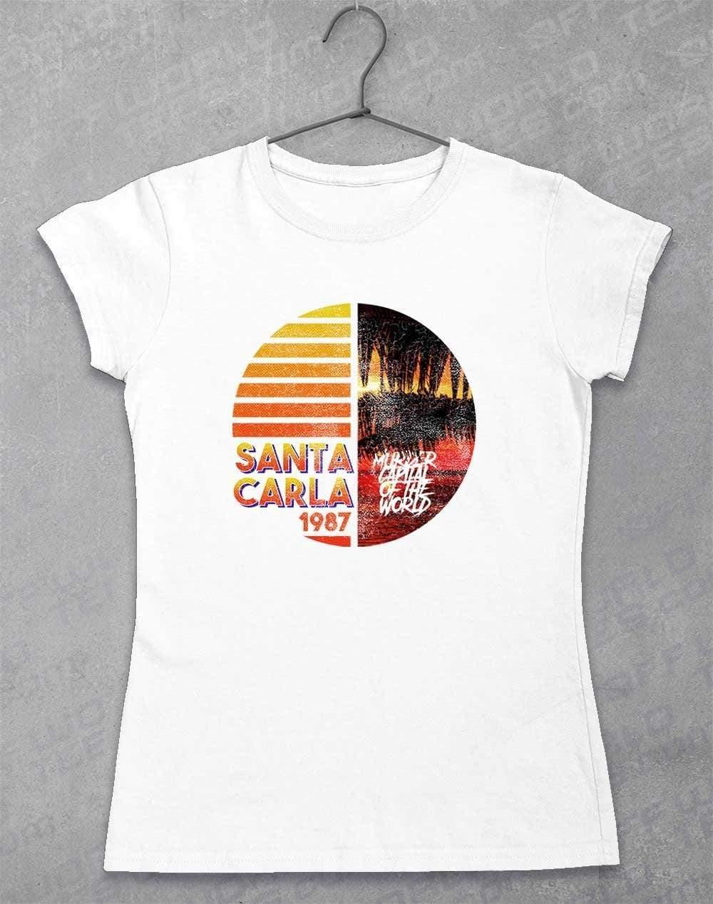 Santa Carla 1987 - Womens T-Shirt 8-10 / White  - Off World Tees