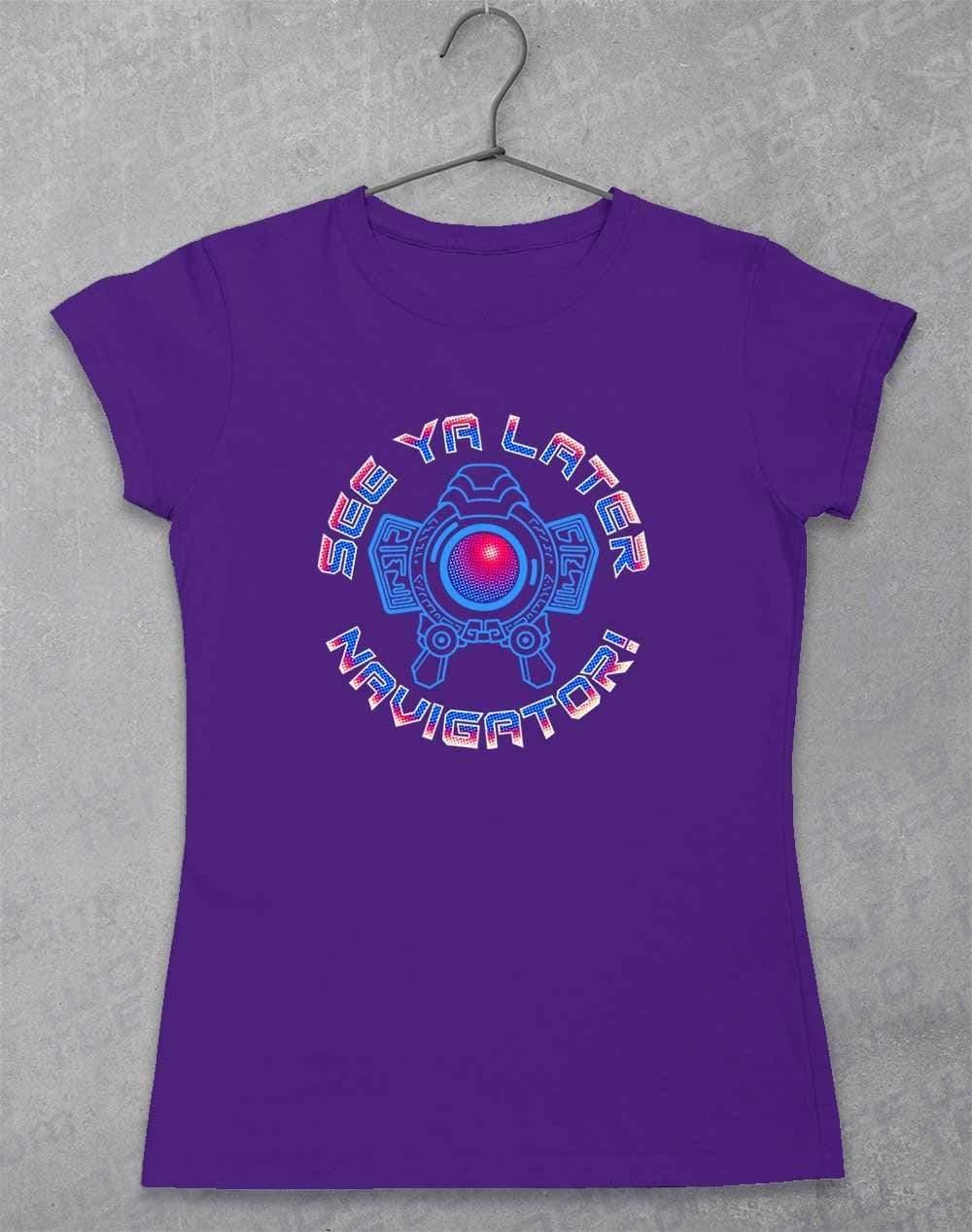 See Ya Later Navigator - Womens T-Shirt 8-10 / Lilac  - Off World Tees