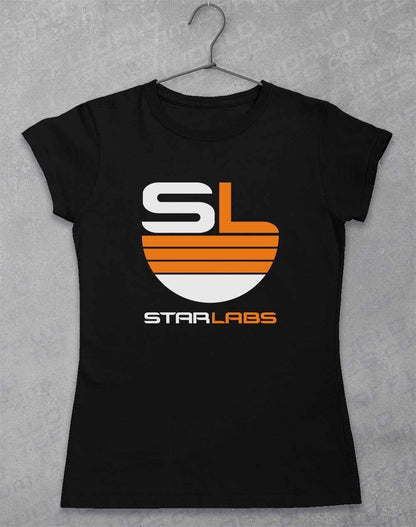 Star Labs Logo Womens T-Shirt 8-10 / Black  - Off World Tees