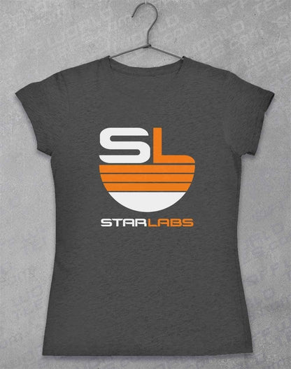 Star Labs Logo Womens T-Shirt 8-10 / Dark Heather  - Off World Tees