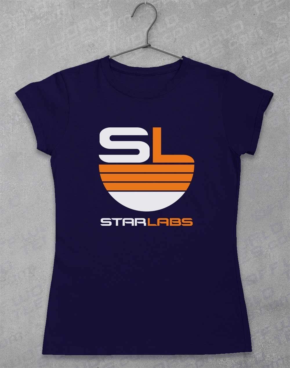 Star Labs Logo Womens T-Shirt 8-10 / Navy  - Off World Tees