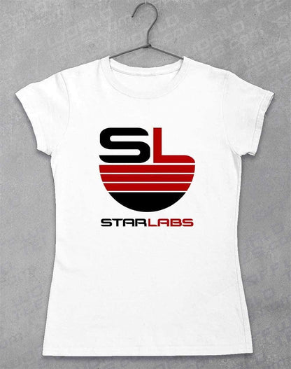 Star Labs Logo Womens T-Shirt 8-10 / White  - Off World Tees