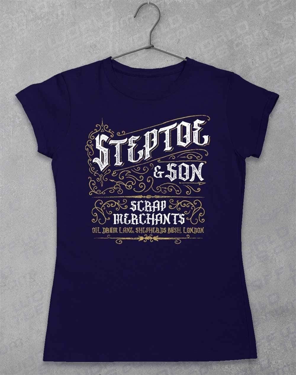 Steptoe & Son Scrap Merchants Womens T-Shirt 8-10 / Navy  - Off World Tees
