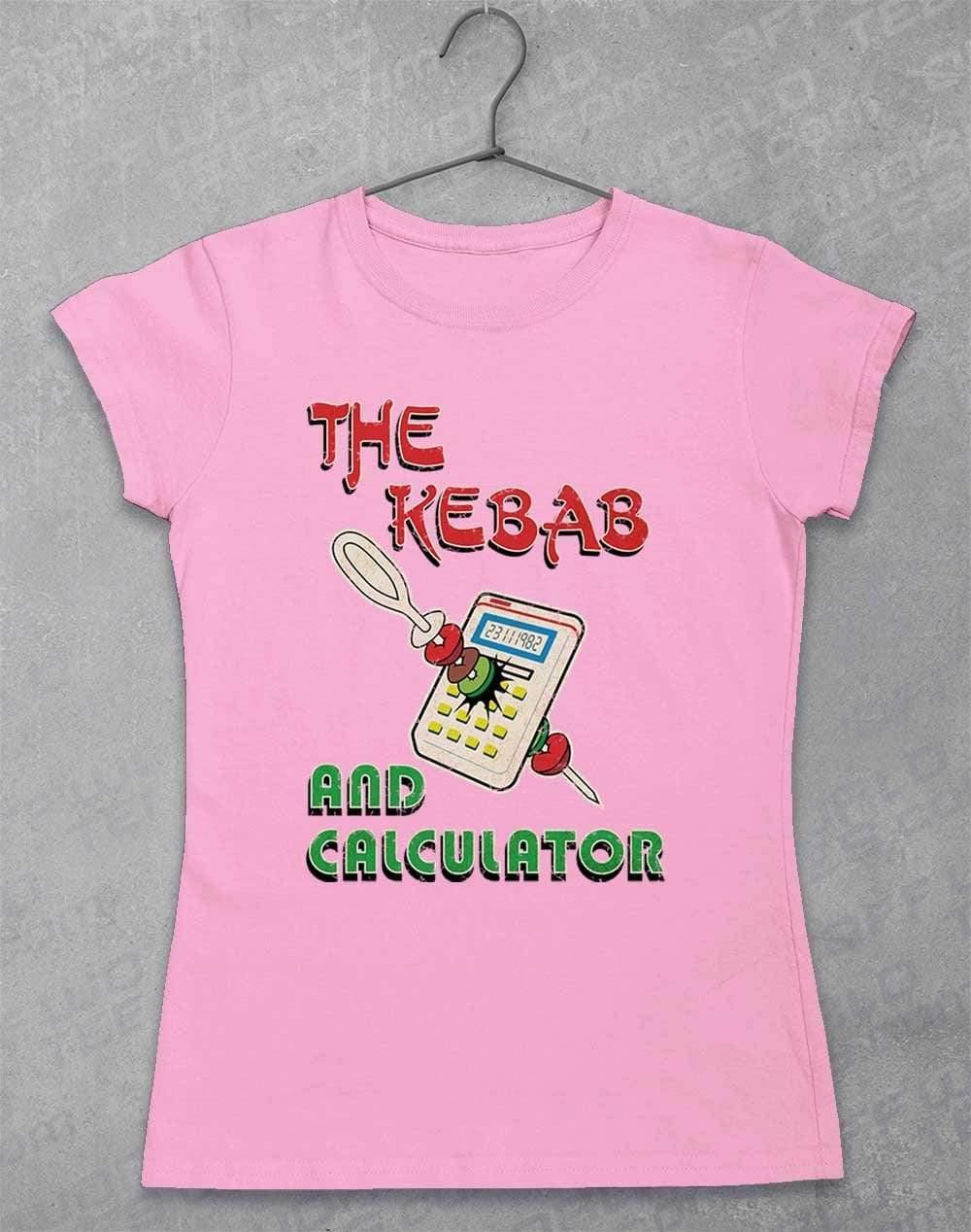 The Kebab and Calculator 1982 Womens T-Shirt 8-10 / Light Pink  - Off World Tees