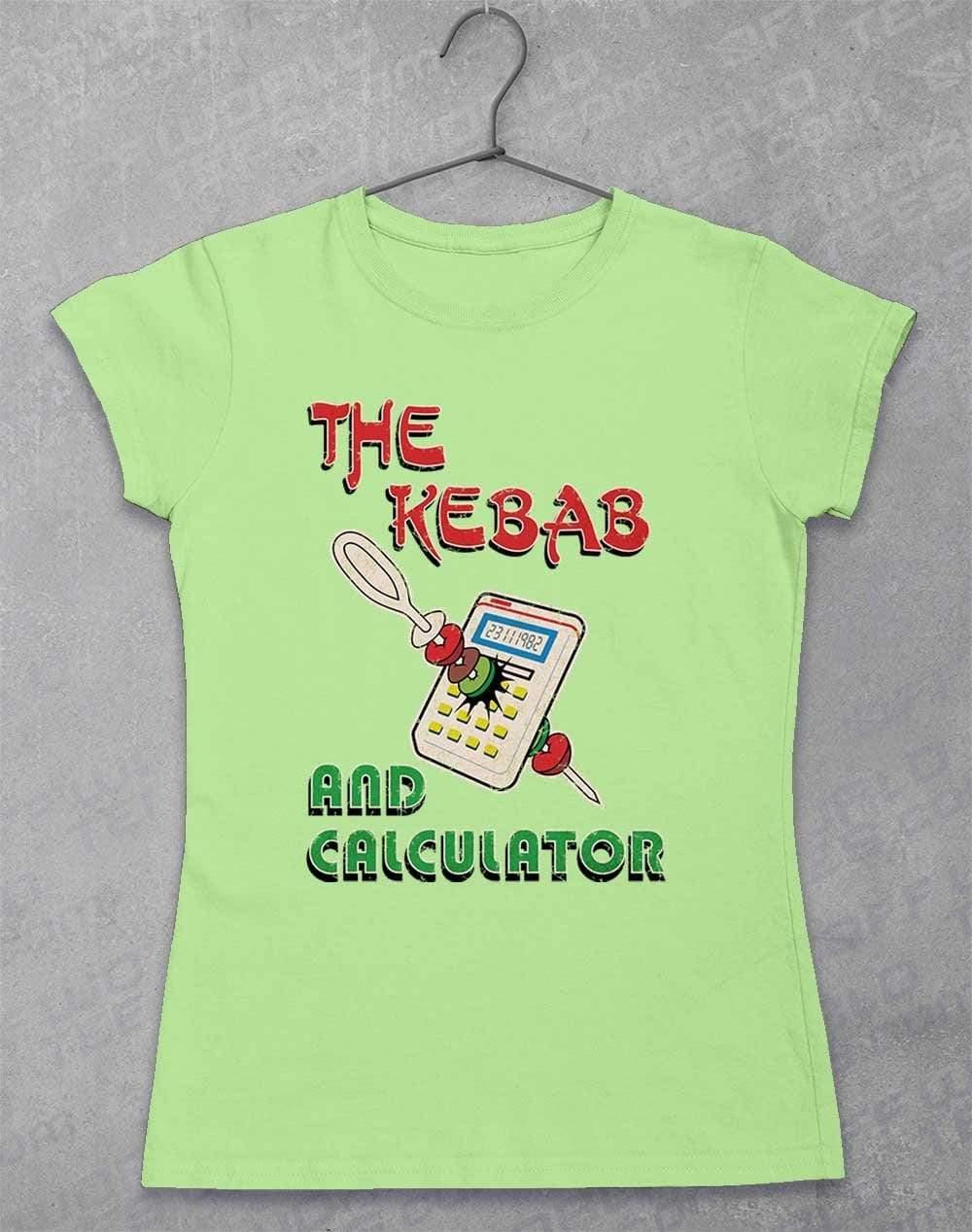 The Kebab and Calculator 1982 Womens T-Shirt 8-10 / Mint Green  - Off World Tees