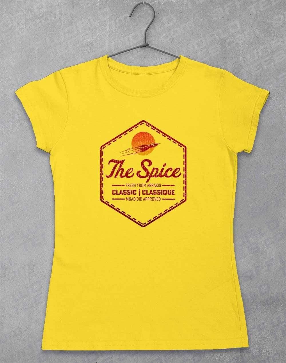 The Spice Retro Logo Womens T-Shirt 8-10 / Daisy  - Off World Tees