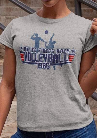 US Navy Volleyball 1986 Womens T-Shirt  - Off World Tees