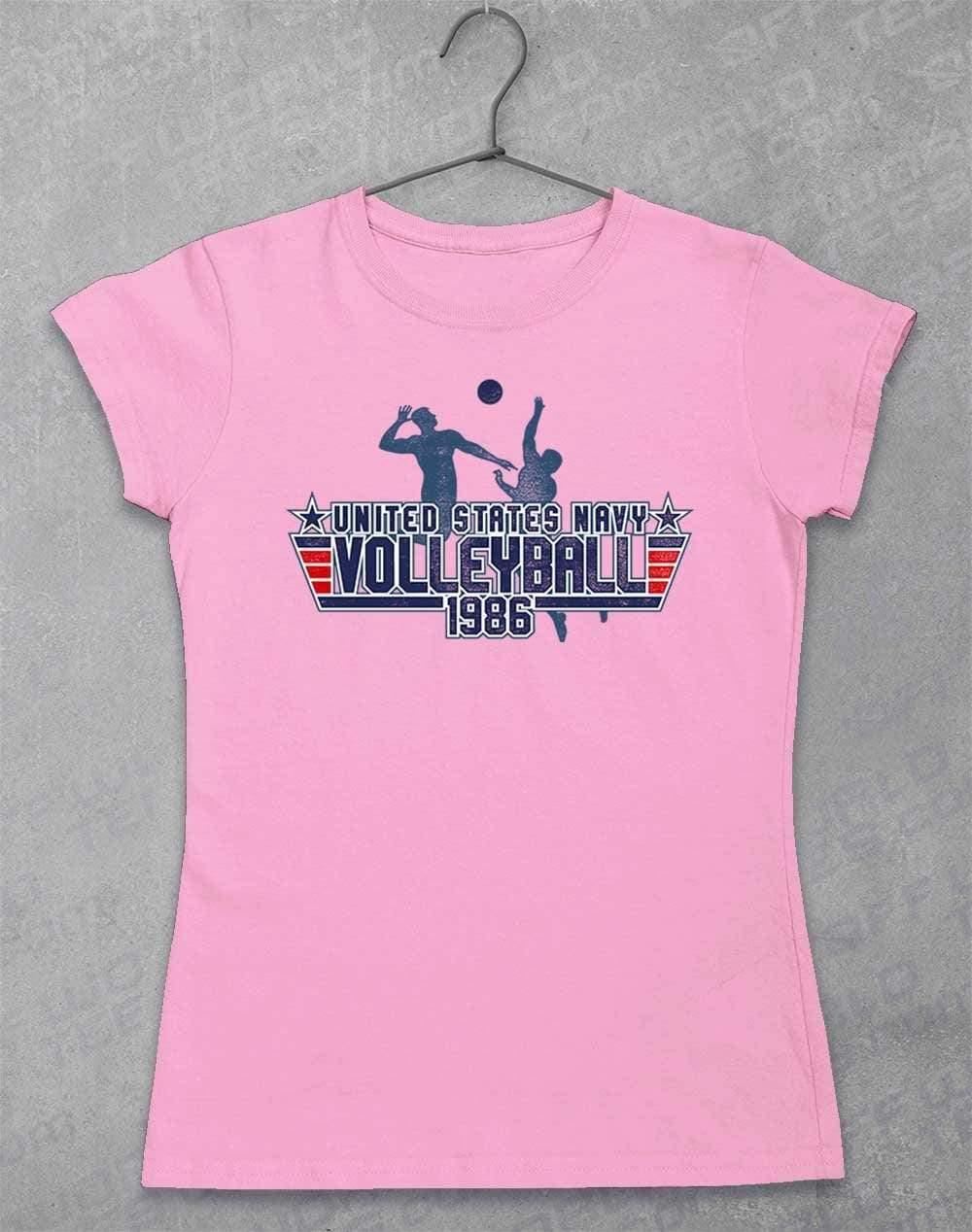 US Navy Volleyball 1986 Womens T-Shirt 8-10 / Light Pink  - Off World Tees