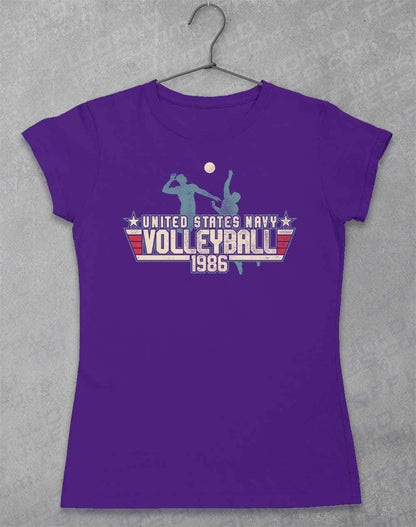 US Navy Volleyball 1986 Womens T-Shirt 8-10 / Lilac  - Off World Tees