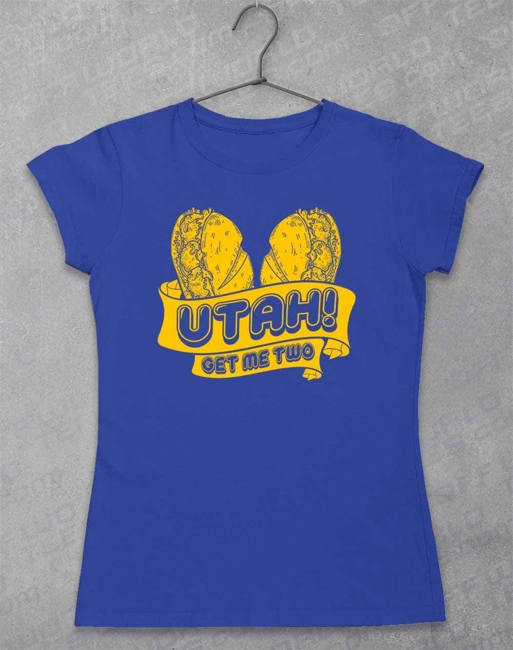 Utah Get Me Two Womens T-Shirt 8-10 / Royal  - Off World Tees