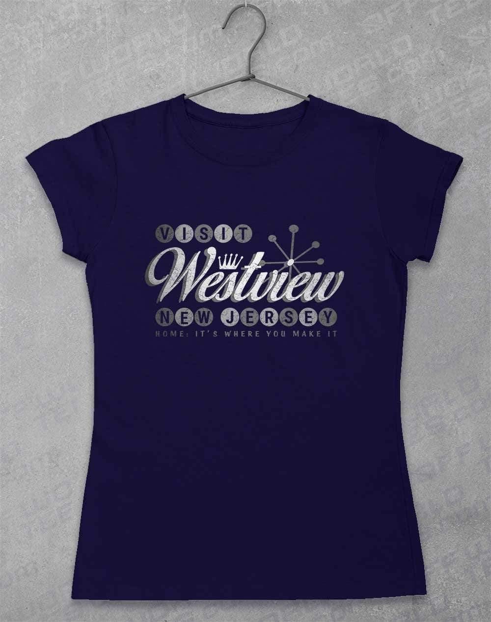 Visit Westview New Jersey Womens T-Shirt 8-10 / Navy  - Off World Tees
