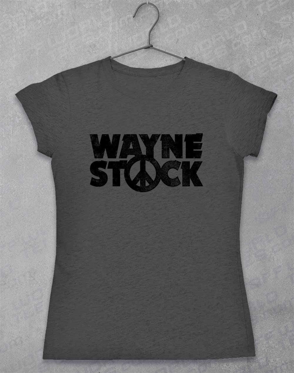 Waynestock Womens T-Shirt 8-10 / Dark Heather  - Off World Tees