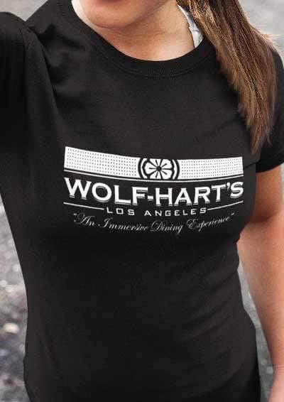 Wolf-Hart's Dining Experience Womens T-Shirt  - Off World Tees