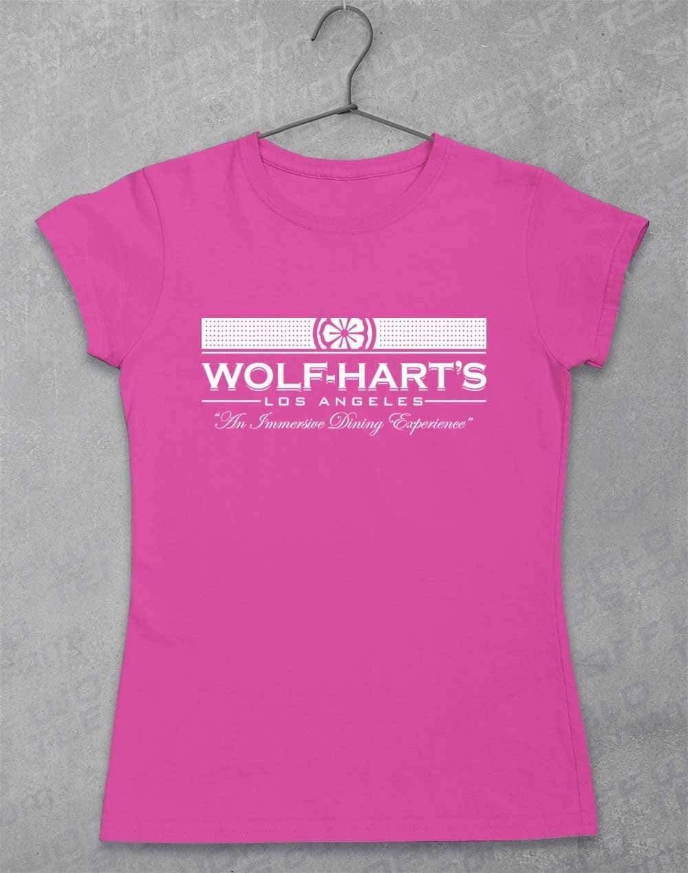 Wolf-Hart's Dining Experience Womens T-Shirt 8-10 / Azalea  - Off World Tees