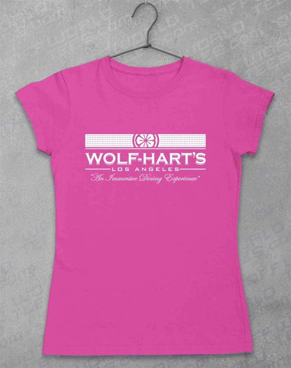 Wolf-Hart's Dining Experience Womens T-Shirt 8-10 / Azalea  - Off World Tees