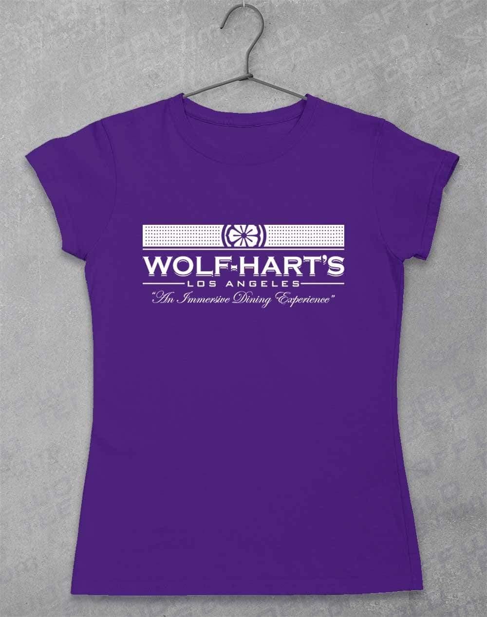 Wolf-Hart's Dining Experience Womens T-Shirt 8-10 / Lilac  - Off World Tees