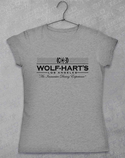 Wolf-Hart's Dining Experience Womens T-Shirt 8-10 / Sport Grey  - Off World Tees
