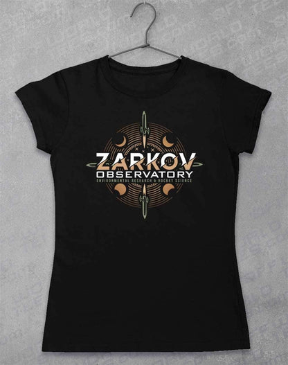 Zarkov Observatory Womens T-Shirt 8-10 / Black  - Off World Tees